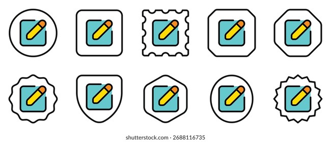 Texto editável, digite novo, ícone de vetor de composição. Parte de uma grande família de conjuntos de ícones. Perfeito para interfaces web e app, apresentações, infográficos, etc