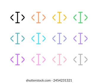 Editable edit text vector icon. Part of a big icon set family. Perfect for web and app interfaces, presentations, infographics, etc