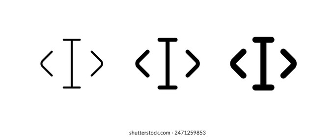 Editable edit text vector icon. Part of a big icon set family. Perfect for web and app interfaces, presentations, infographics, etc