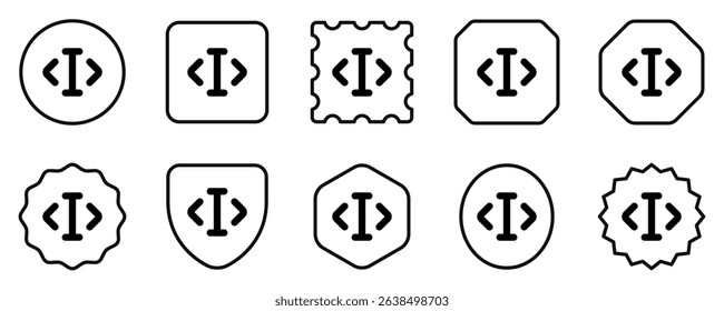 Editable edit text vector icon. Part of a big icon set family. Perfect for web and app interfaces, presentations, infographics, etc