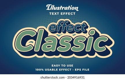 editable effect classic vector text effect with modern style