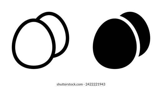 Editable eggs vector icon. Bakery, cooking, food, ingredients. Part of a big icon set family. Perfect for web and app interfaces, presentations, infographics, etc