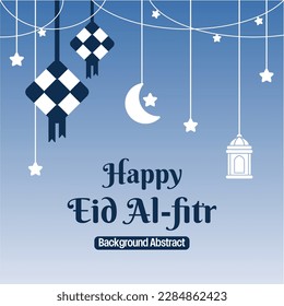 bearbeitbare eid sale poster-Vorlage. mit Diamantschmuck, Mond, Sternen und Laternen. Design für Social Media und Web. Islamische Vektorgrafik