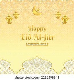 editable eid sale poster template. with golden mandala, moon, star and diamond ornaments. Design for social media and web. Islamic vector illustration