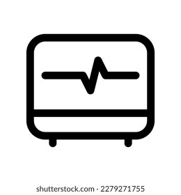 Editable ekg, heartbeat vector icon. Part of a big icon set family. Perfect for web and app interfaces, presentations, infographics, etc