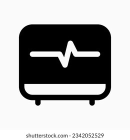 Editable ekg, heartbeat vector icon. Part of a big icon set family. Perfect for web and app interfaces, presentations, infographics, etc