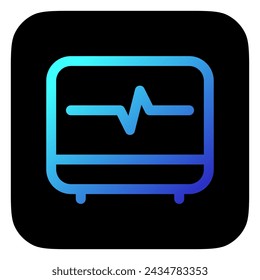 Editable ekg, heartbeat vector icon. Part of a big icon set family. Perfect for web and app interfaces, presentations, infographics, etc