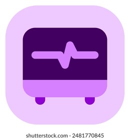 Editable ekg, heartbeat vector icon. Part of a big icon set family. Perfect for web and app interfaces, presentations, infographics, etc