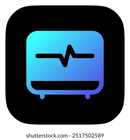 Editable ekg, heartbeat vector icon. Part of a big icon set family. Perfect for web and app interfaces, presentations, infographics, etc