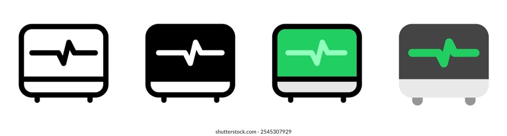 Editable ekg, heartbeat vector icon. Part of a big icon set family. Perfect for web and app interfaces, presentations, infographics, etc