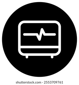 Editable ekg, heartbeat vector icon. Part of a big icon set family. Perfect for web and app interfaces, presentations, infographics, etc