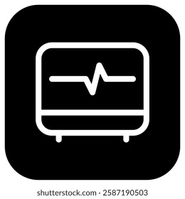 Editable ekg, heartbeat vector icon. Part of a big icon set family. Perfect for web and app interfaces, presentations, infographics, etc