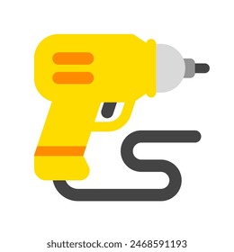 Editable electric drill, drilling machine vector icon. Construction, tools, industry. Part of a big icon set family. Perfect for web and app interfaces, presentations, infographics, etc