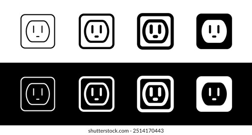 Editable electric socket, plug, electricity, electronics vector icon. Construction, tools, industry. Part of a big icon set family. Perfect for web and app interfaces, presentations, infographics, etc