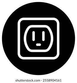 Editable electric socket, plug, electricity, electronics vector icon. Construction, tools, industry. Part of a big icon set family. Perfect for web and app interfaces, presentations, infographics, etc