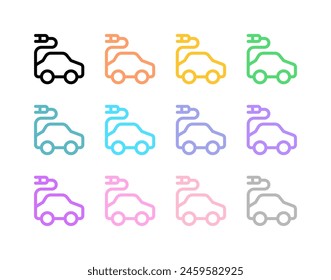 Editable electric vehicle vector icon. Environment, ecology, eco-friendly. Part of a big icon set family. Perfect for web and app interfaces, presentations, infographics, etc