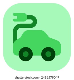 Editable electric vehicle vector icon. Environment, ecology, eco-friendly. Part of a big icon set family. Perfect for web and app interfaces, presentations, infographics, etc