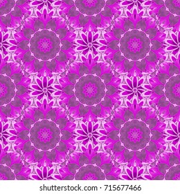 Editable. Elegant seamless pattern with purple, neutral and magenta flowers in watercolor style, design elements. Floral pattern for wedding invitations, greeting cards, scrapbooking, print, gift wrap