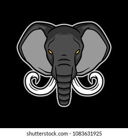 Editable Elephant vector mascot for your logo or brand identity