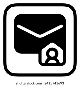 Editable email, work, home, mailing vector icon. Remote work, job, profession, freelance. Part of a big icon set family. Perfect for web and app interfaces, presentations, infographics, etc