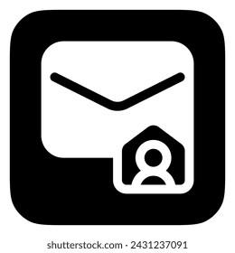 Editable email, work, home, mailing vector icon. Remote work, job, profession, freelance. Part of a big icon set family. Perfect for web and app interfaces, presentations, infographics, etc