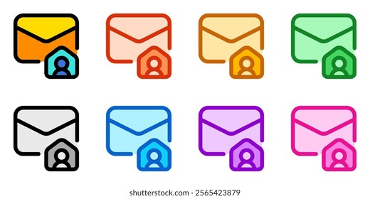 Editable email, work, home, mailing vector icon. Remote work, job, profession, freelance. Part of a big icon set family. Perfect for web and app interfaces, presentations, infographics, etc