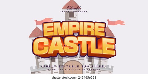 editable empire castle text effect.typhography logo