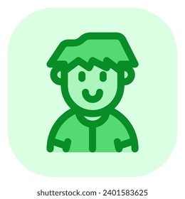 Bearbeitbare Mitarbeiter Avatar Vektorsymbol. Benutzer, Profil, Identität, Person. Teil einer großen Icon-Set-Familie. Perfekt für Web- und App-Schnittstellen, Präsentationen, Infografiken usw.