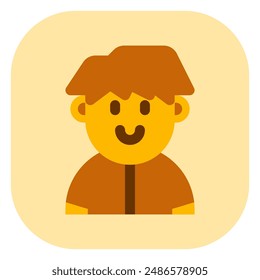 Editable employee avatar vector icon. User, profile, identity, persona. Part of a big icon set family. Perfect for web and app interfaces, presentations, infographics, etc