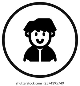 Editable employee avatar vector icon. User, profile, identity, persona. Part of a big icon set family. Perfect for web and app interfaces, presentations, infographics, etc