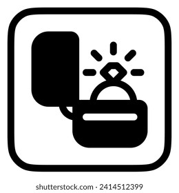 Editable engagement ring vector icon. Wedding, valentine, love, celebration. Part of a big icon set family. Perfect for web and app interfaces, presentations, infographics, etc