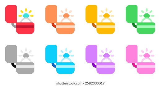 Editable engagement ring vector icon. Wedding, valentine, love, celebration. Part of a big icon set family. Perfect for web and app interfaces, presentations, infographics, etc