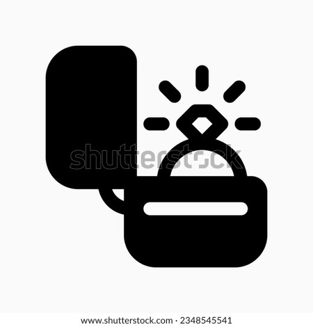 Editable engagement ring vector icon. Wedding, valentine, love, celebration. Part of a big icon set family. Perfect for web and app interfaces, presentations, infographics, etc