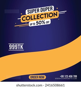 editable eps social media post design