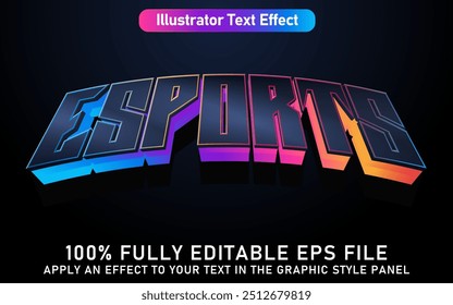EDITABLE ESPORTS TEXT EFFECT EPS FILE