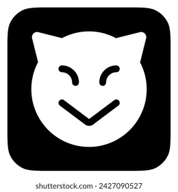 Editable evil devil face vector icon. Part of a big icon set family. Perfect for web and app interfaces, presentations, infographics, etc