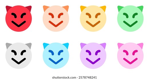 Editable evil devil face vector icon. Part of a big icon set family. Perfect for web and app interfaces, presentations, infographics, etc