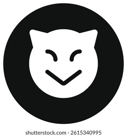 Editable evil devil face vector icon. Part of a big icon set family. Perfect for web and app interfaces, presentations, infographics, etc