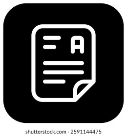 Editable examination, test vector icon. School, education, course. Part of a big icon set family. Perfect for web and app interfaces, presentations, infographics, etc