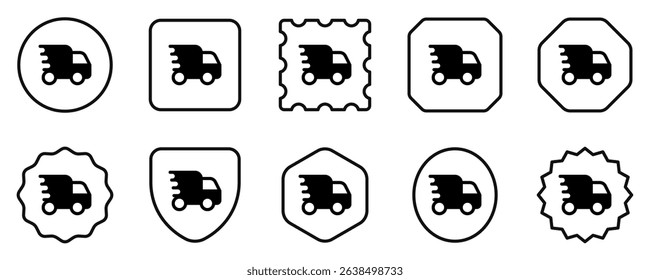 Editable express delivery vector icon. Part of a big icon set family. Perfect for web and app interfaces, presentations, infographics, etc