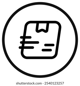 Icono de Vector de entrega rápida, rápida e instantánea editable. Envío, entrega, comercio electrónico, logística. Parte de una gran familia de iconos. Perfecto para interfaces de Web y App, presentaciones, infografías, etc