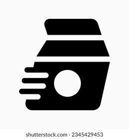 Editable express food delivery, lunch bag vector icon. Part of a big icon set family. Perfect for web and app interfaces, presentations, infographics, etc