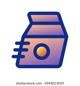 Icono de vector de bolsa de almuerzo, entrega de comida rápida editable. Parte de una gran familia de iconos. Perfecto para interfaces web y aplicaciones, presentaciones, infografías, etc