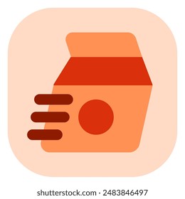 Editable express food delivery, lunch bag vector icon. Part of a big icon set family. Perfect for web and app interfaces, presentations, infographics, etc