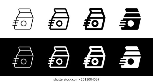 Editable express food delivery, lunch bag vector icon. Part of a big icon set family. Perfect for web and app interfaces, presentations, infographics, etc
