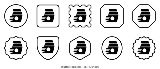 Editable express food delivery, lunch bag vector icon. Part of a big icon set family. Perfect for web and app interfaces, presentations, infographics, etc