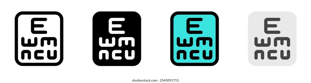 Ícone de vetor de gráfico de olhos editável. Parte de uma grande família de conjuntos de ícones. Perfeito para interfaces web e app, apresentações, infográficos, etc