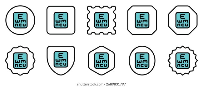 Editable eye chart vector icon. Part of a big icon set family. Perfect for web and app interfaces, presentations, infographics, etc