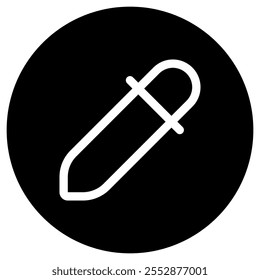 Cuentagotas editables, icono de Vector de selector de color. Parte de una gran familia de iconos. Perfecto para interfaces de Web y App, presentaciones, infografías, etc