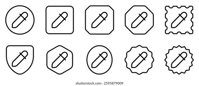 Editable eyedropper, color picker vector icon. Part of a big icon set family. Perfect for web and app interfaces, presentations, infographics, etc